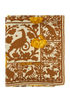 Celine Golden Animal Scarf, front view