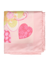 Salvatore Ferragamo Square Heart Scarf, &pound;75, Accessories, Pink, Silk, Front view