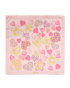 Salvatore Ferragamo Square Heart Scarf, &pound;75, Accessories, Pink, Silk, Back view