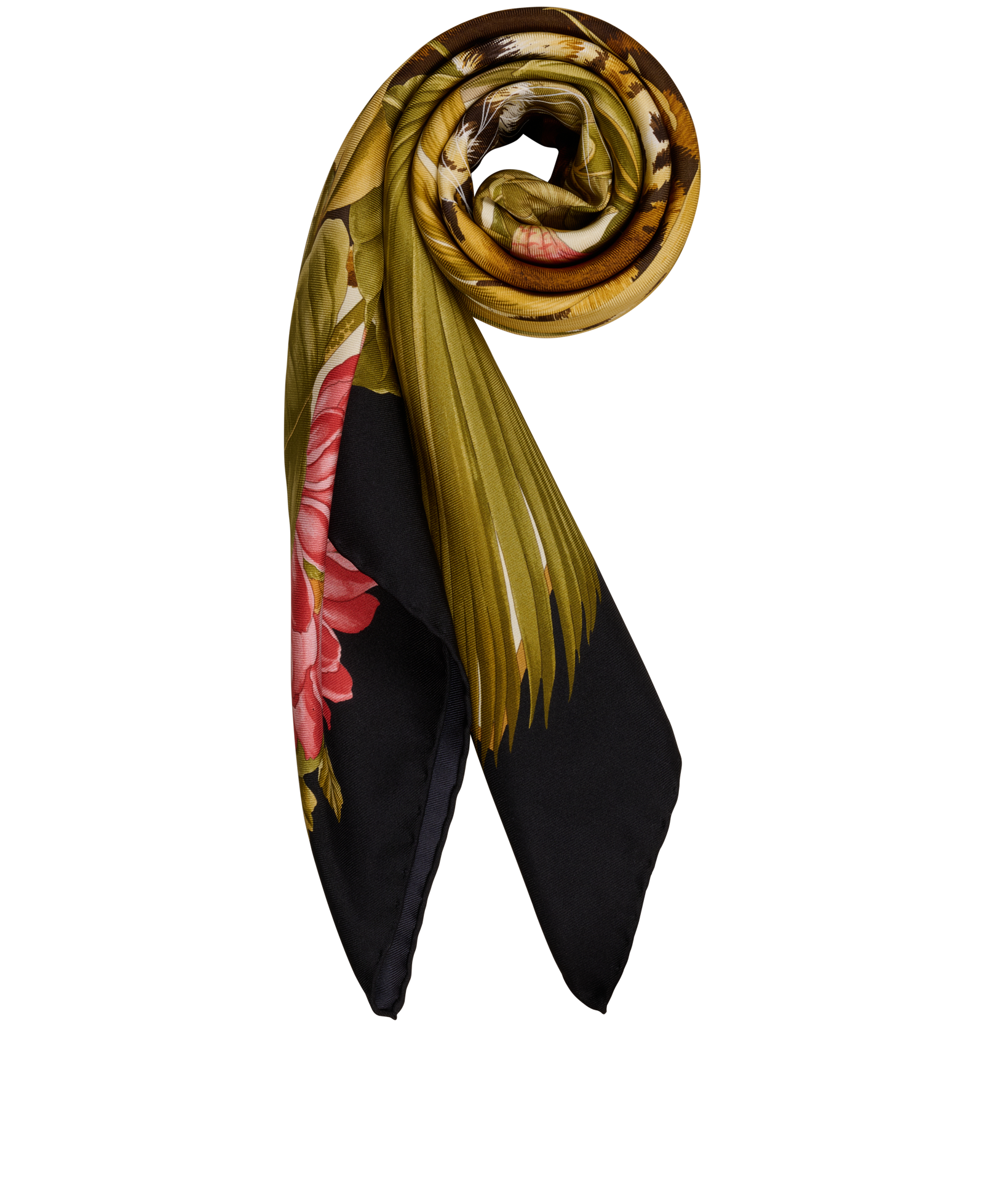 Salvatore Ferragamo Tigers Scarf, &pound;150, Accessories, Black, Silk, Other view