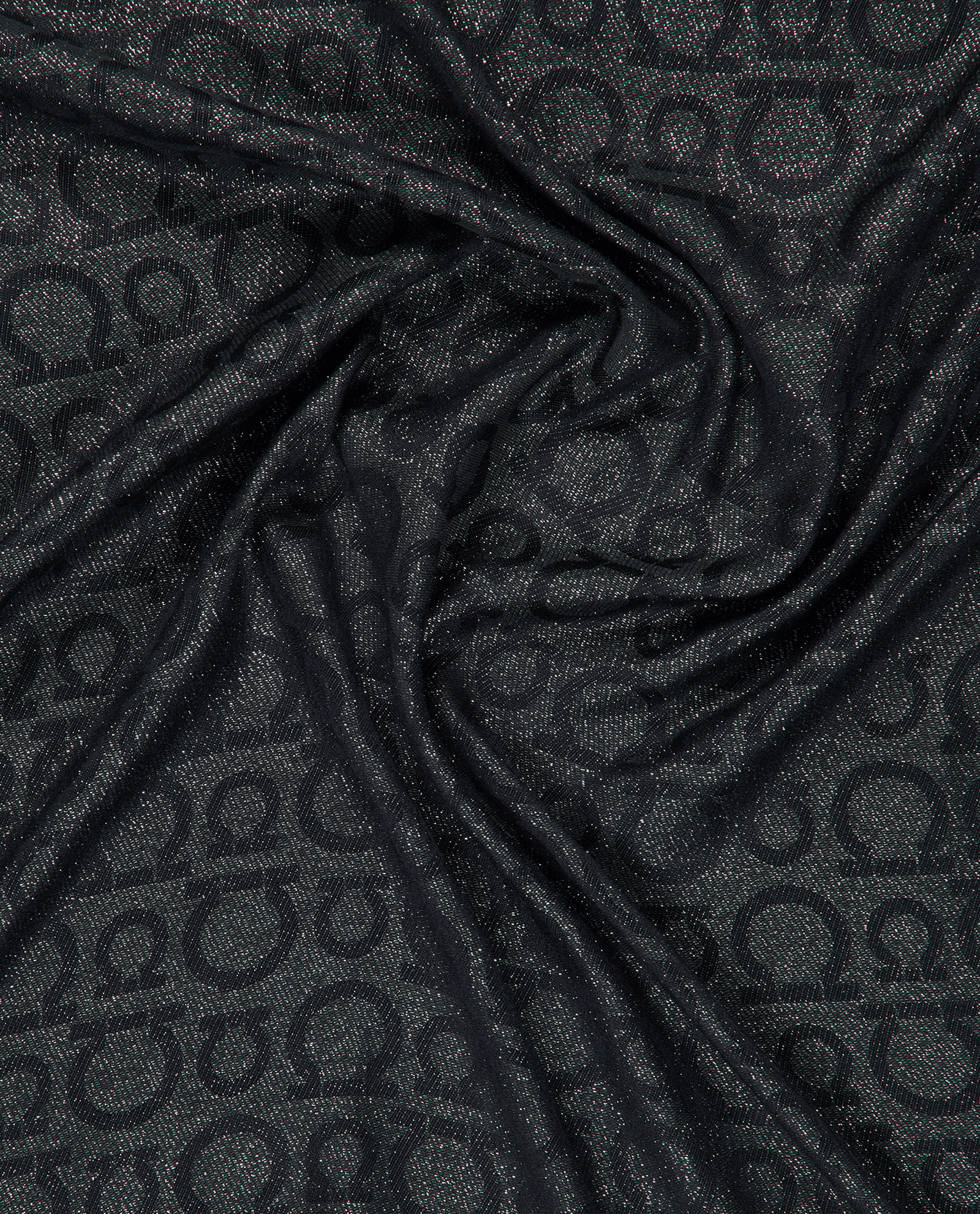 Salvatore Ferragamo Gancini Metallic Scarf, &pound;150, Accessories, Blue/Silver, Silk, Other view