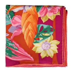 Salvatore Ferragamo Floral Scarf, Silk, Multi, MII, 2*