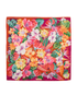 Salvatore Ferragamo Floral Scarf, &pound;120, Accessories, Green/Orange/Pink/Purple/Yellow, Silk, Back view