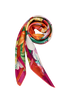 Salvatore Ferragamo Floral Scarf, &pound;120, Accessories, Green/Orange/Pink/Purple/Yellow, Silk, Other view