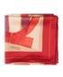 Salvatore Ferragamo Print Scarf, &pound;120, Accessories, Beige/Red, Silk, Front view