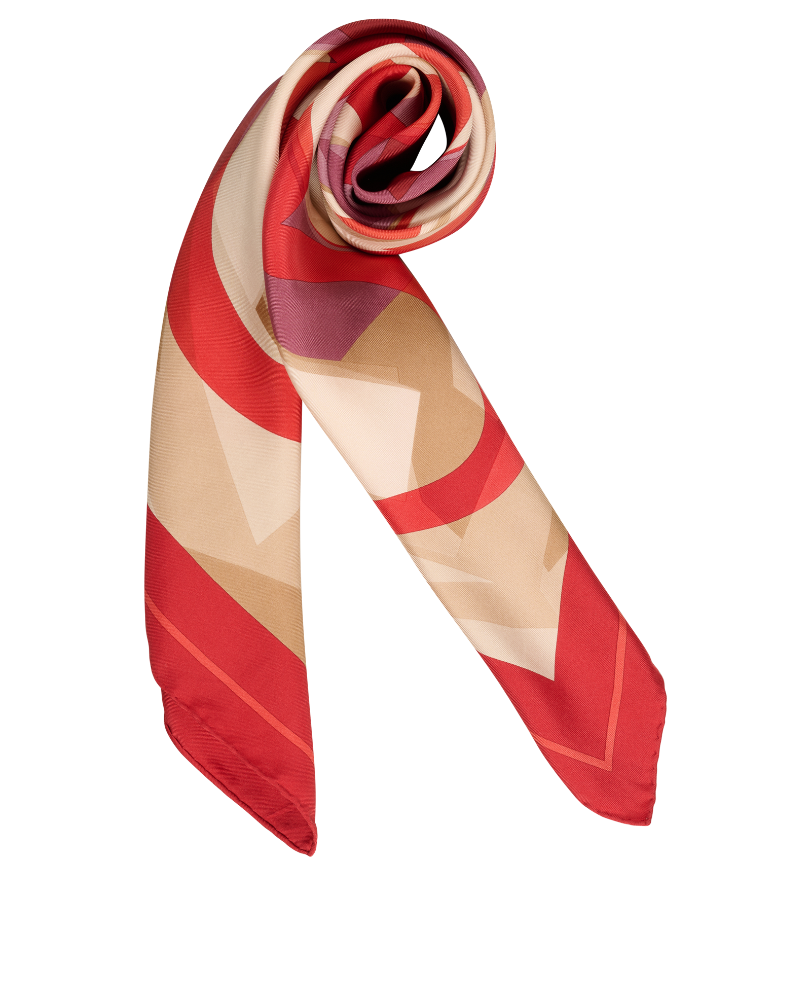 Salvatore Ferragamo Print Scarf, &pound;120, Accessories, Beige/Red, Silk, Other view