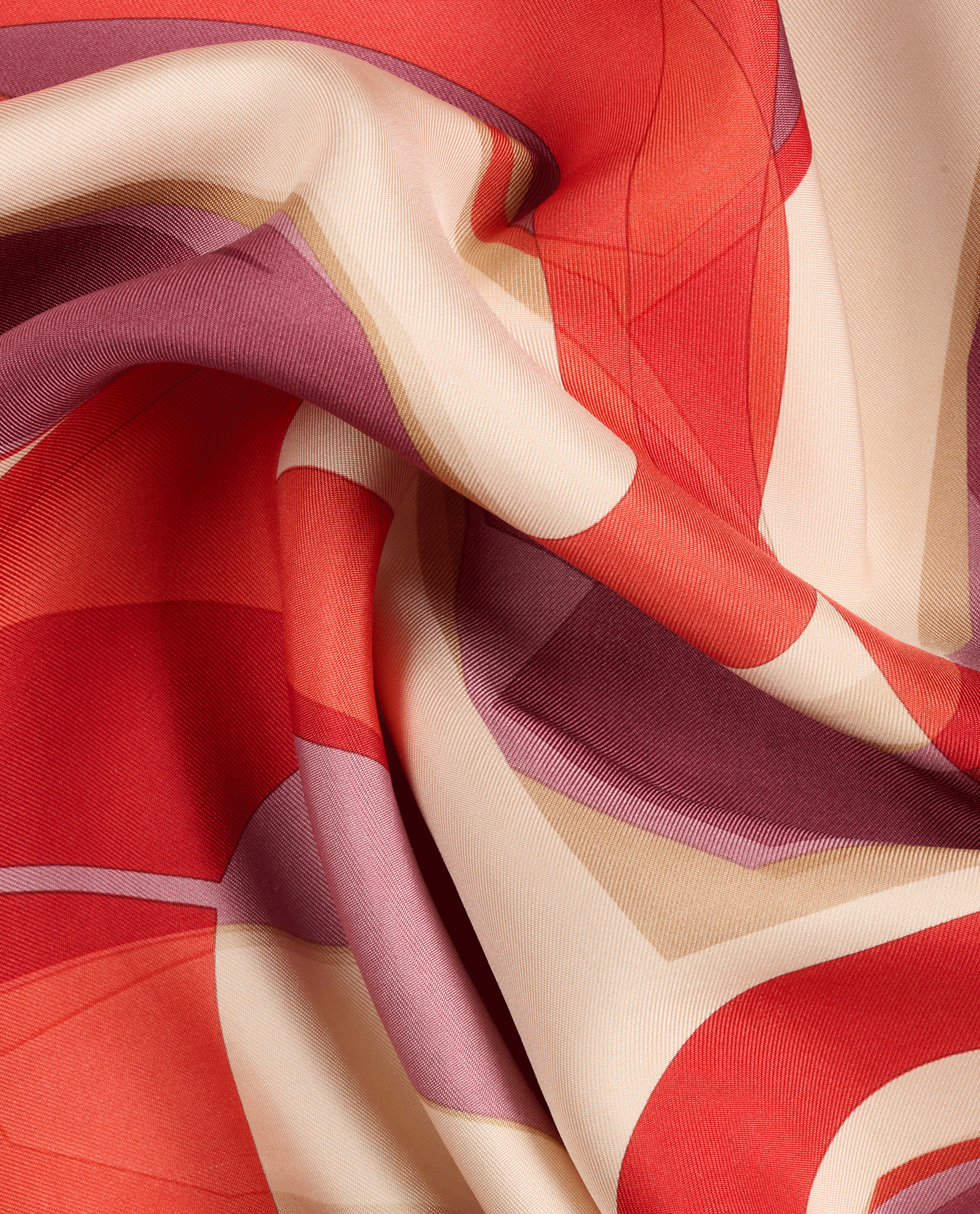 Salvatore Ferragamo Print Scarf, &pound;120, Accessories, Beige/Red, Silk, Other view