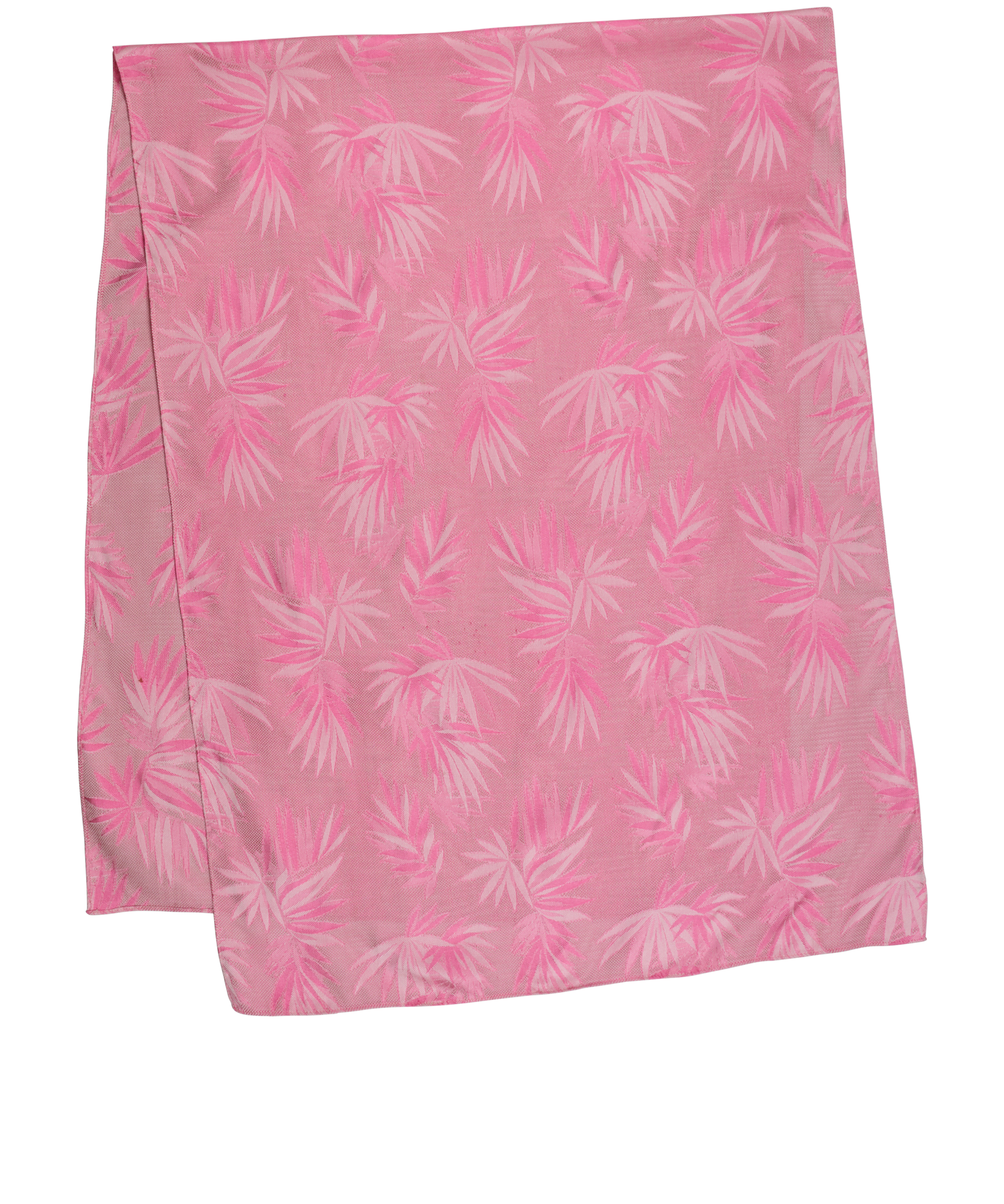 Salvatore Ferragamo Jacquard Tropical Palm Scarf, &pound;130, Accessories, Pink, Silk, Back view