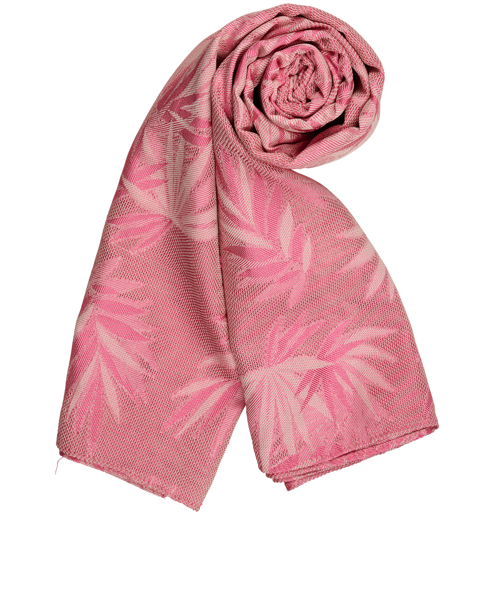 Salvatore Ferragamo Jacquard Tropical Palm Scarf, &pound;130, Accessories, Pink, Silk, Other view