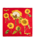 Tiffany Sunflower Scarf, &pound;130, Accessories, Red/Yellow, Silk, Back view