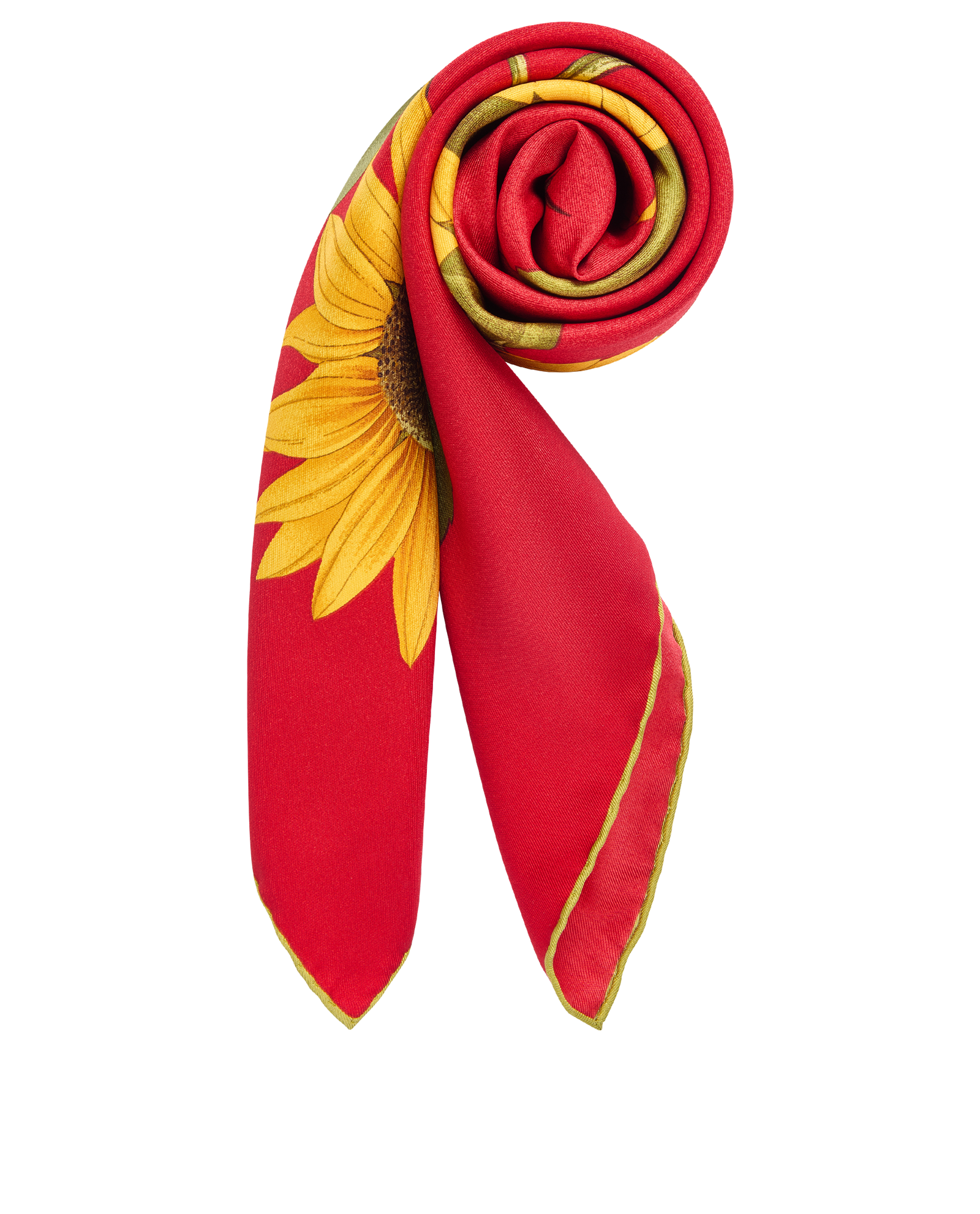 Tiffany Sunflower Scarf, &pound;130, Accessories, Red/Yellow, Silk, Other view