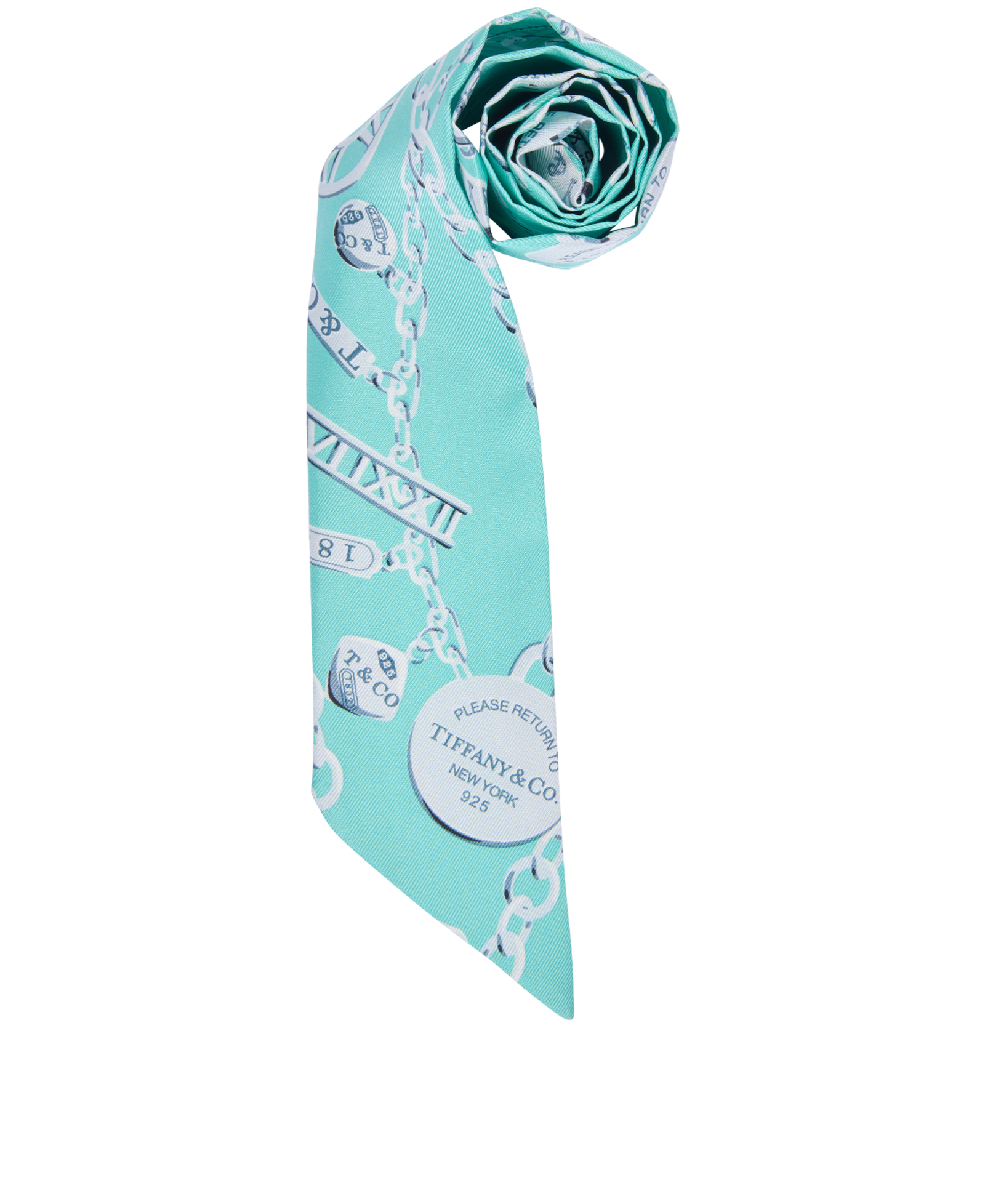 Tiffany & Co Return To Tiffany Twilly, &pound;110, Accessories, Blue, Silk, Other view