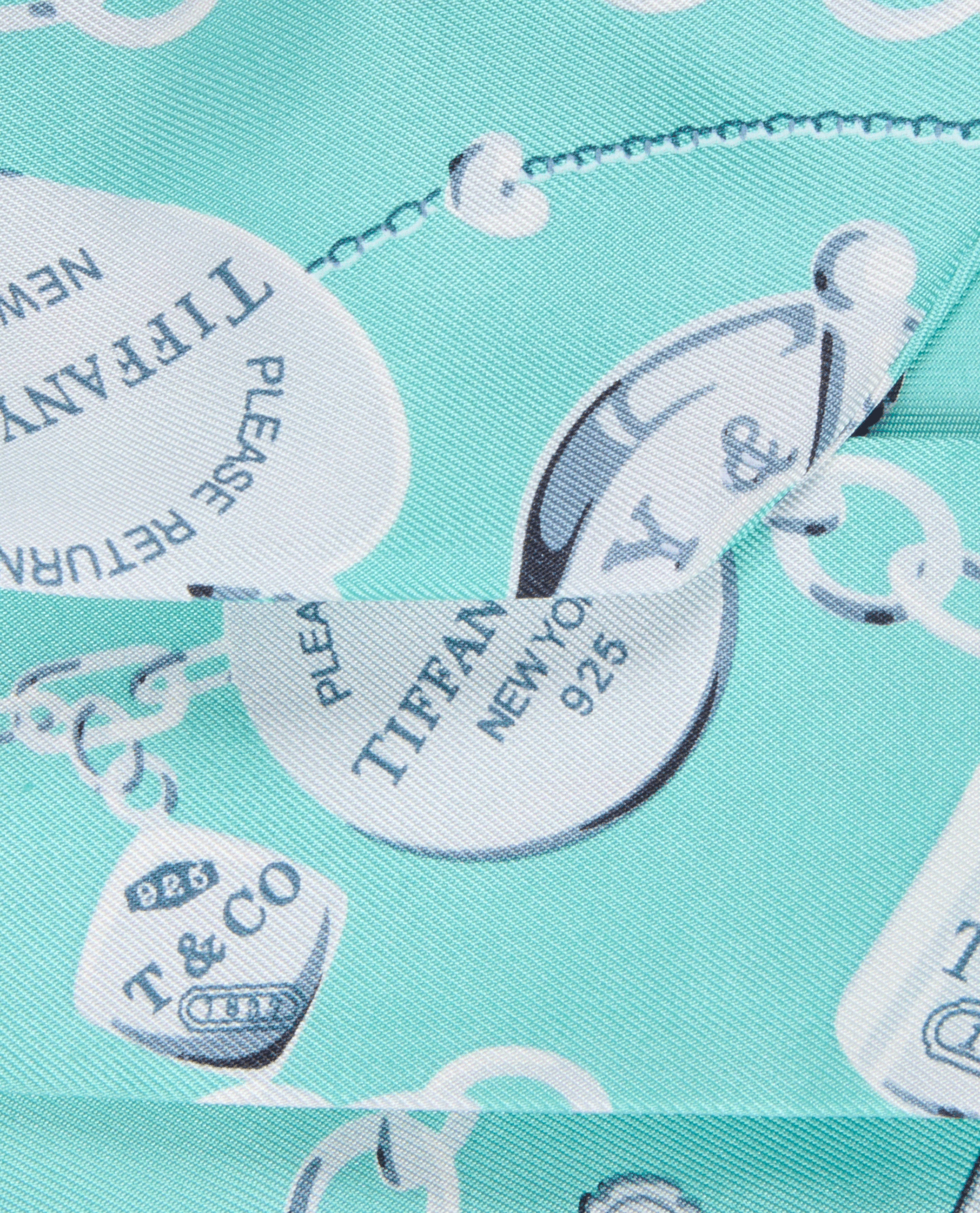 Tiffany & Co Return To Tiffany Twilly, &pound;110, Accessories, Blue, Silk, Other view