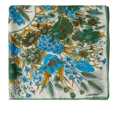 Valentino Flower Printed Scarf, front view