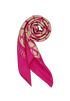 Valentino V Logo Scarf, &pound;175, Accessories, Pink, Silk, Other view