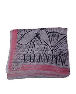Valentino Scribble Print, Pink/white, Silk, L, 3