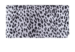Valentino Leopard Print Scarf, Cotton, Black/Grey, MII, 3*