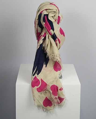 Vivienne Westwood Birds and Orb scarf, front view