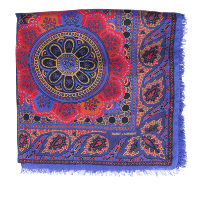 Saint Laurent Peasley Print Scarf, front view