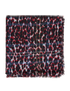 Saint Laurent Animal & Metallic Plaid Print Shawl, front view