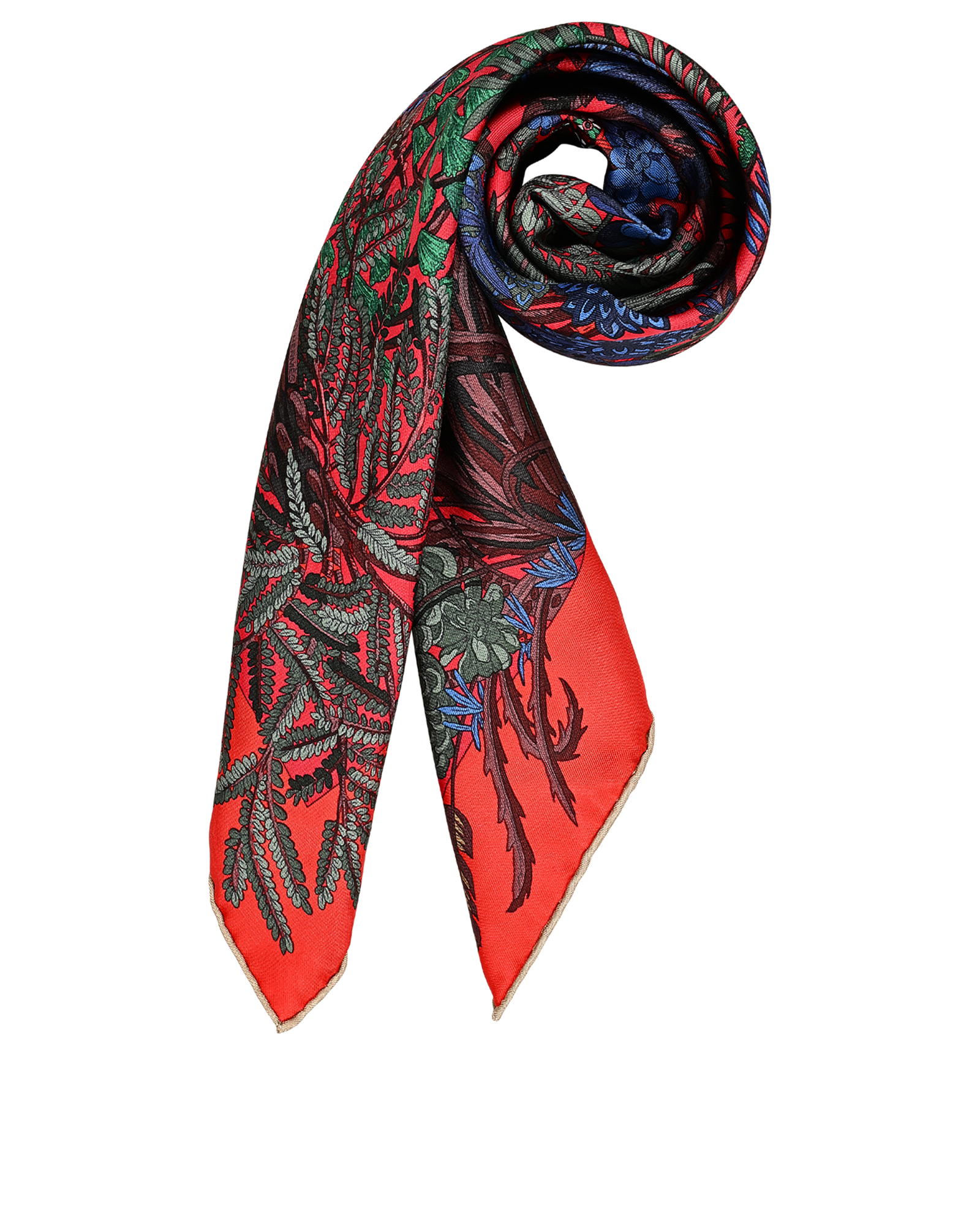 Hermes Jardin A Sintra Carre 90, &pound;320, Accessories, Red, Silk, Other view