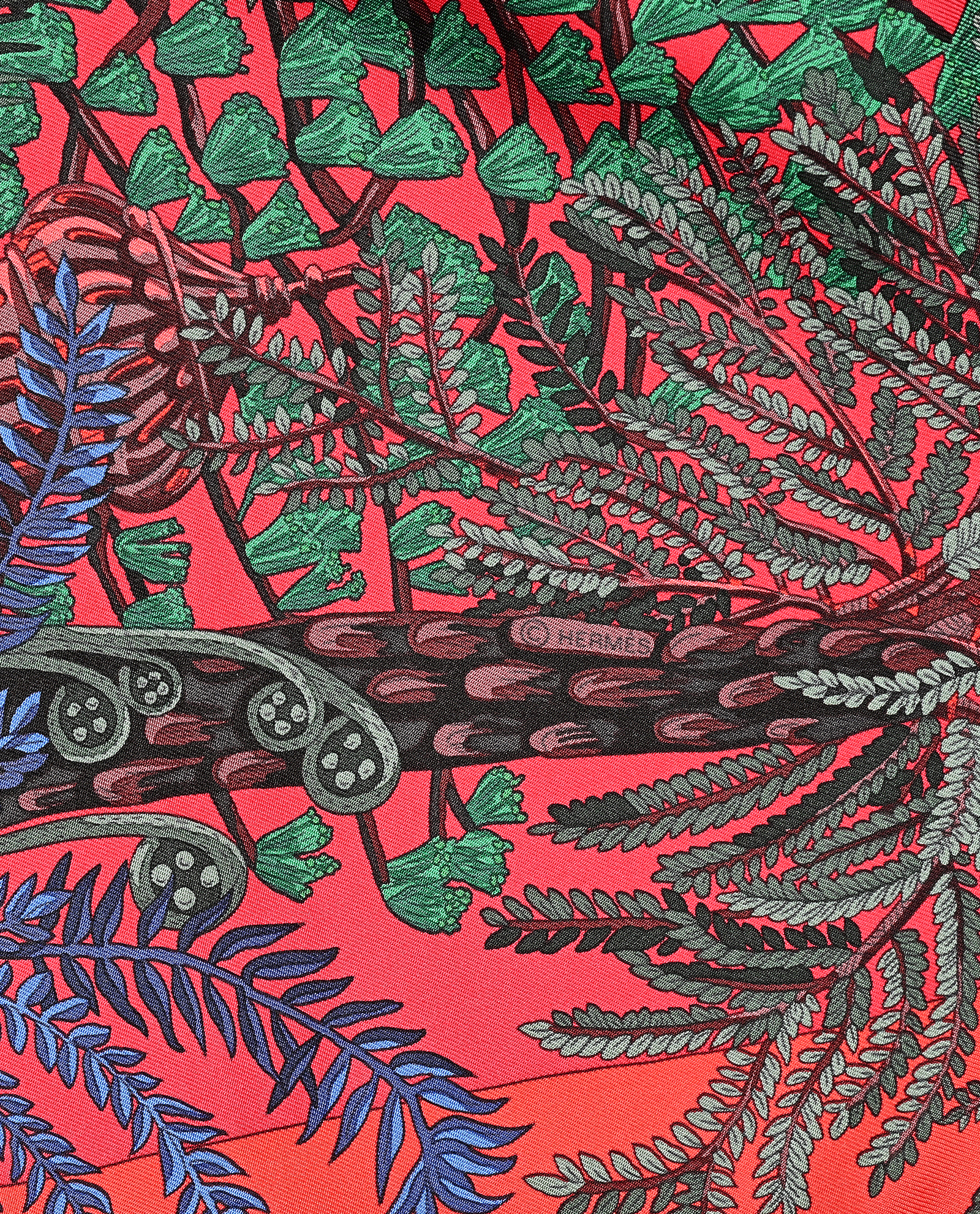 Hermes Jardin A Sintra Carre 90, &pound;320, Accessories, Red, Silk, Other view