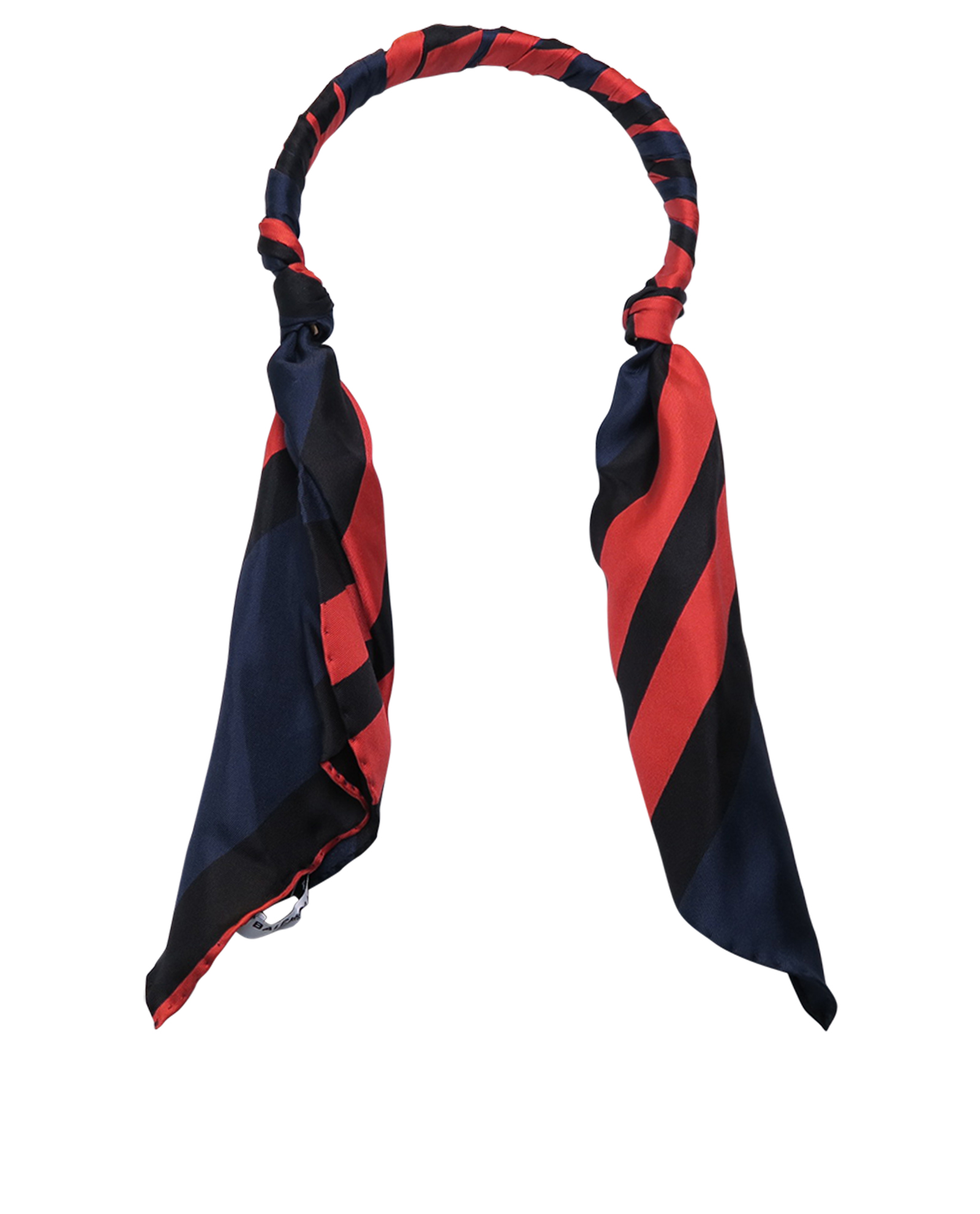 Balenciaga Silk Scarf Headband, Small Leather Goods Designer