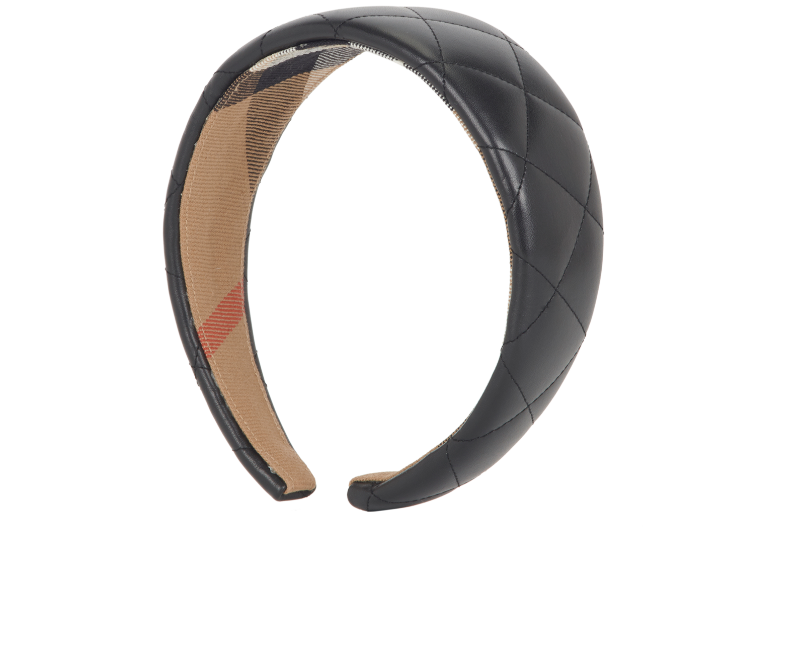 BURBERRY QUILTED LEATHER HEADBAND EUC Burberry Headbands for Women for sale | eBay main image 3
