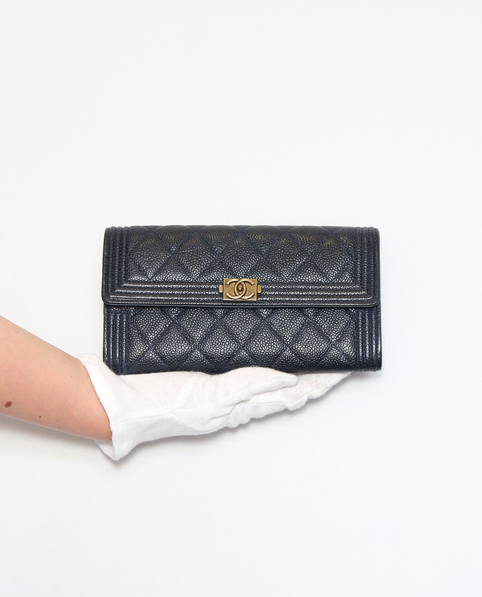 Chanel Boy Long Flap Wallet, Small Leather Goods Designer