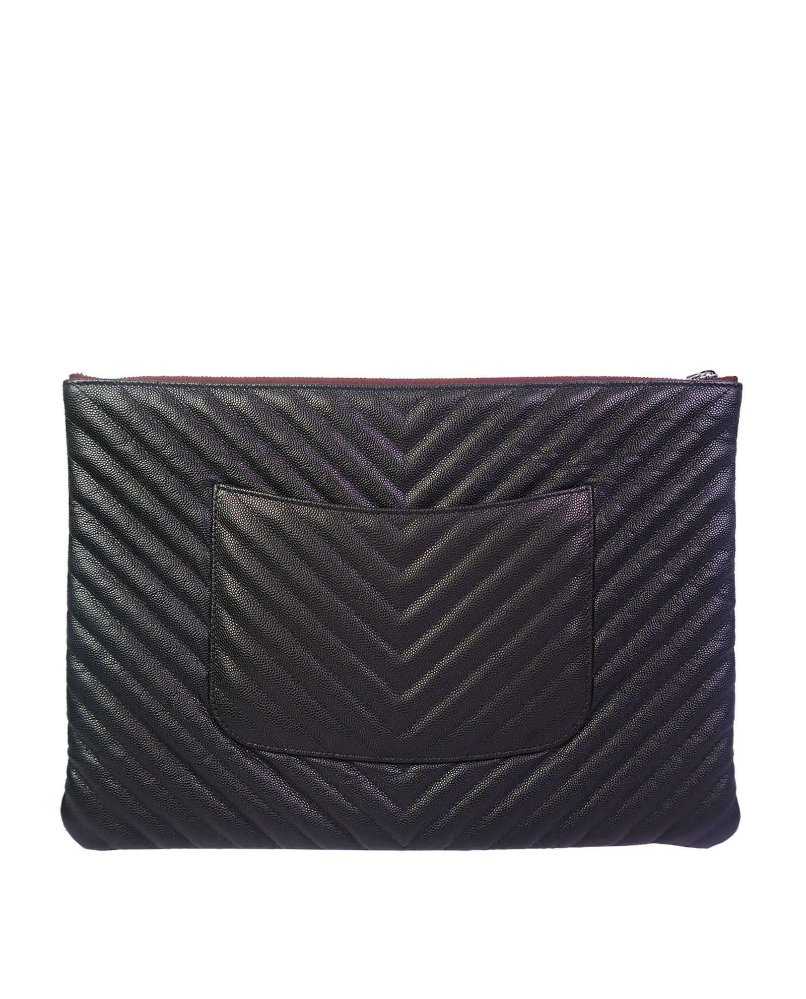 Chanel Chevron Laptop Sleeve, Small Leather Goods Designer
