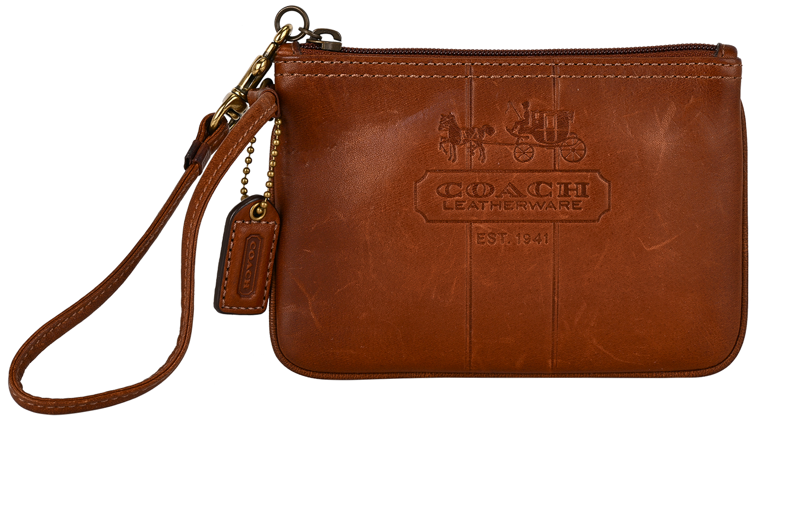 Pre-loved Coach Vintage Logo Wristlet - £45