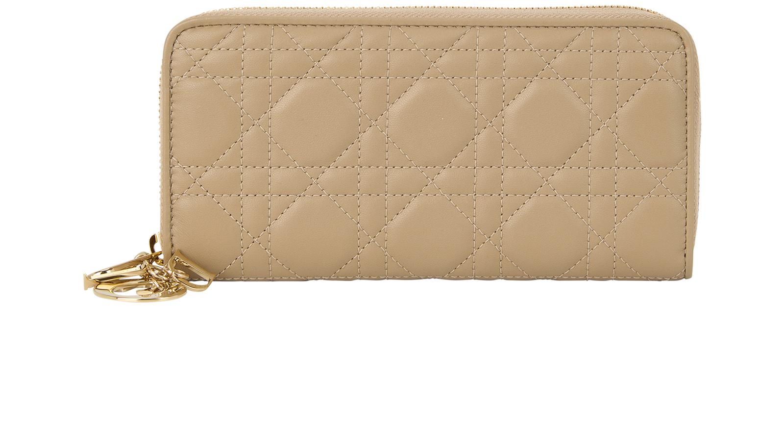 Pre-loved Christian Dior Lady Dior Voyageur Wallet - £450
