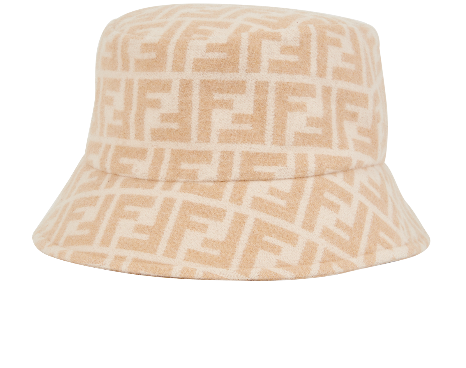 Fendi Vintage Beige Cream Zucca Monogram FF Logo Wool - Silk Vintage Bucket Hat FENDI Zucca Wool Bucket Hat New | Mercari main image 3