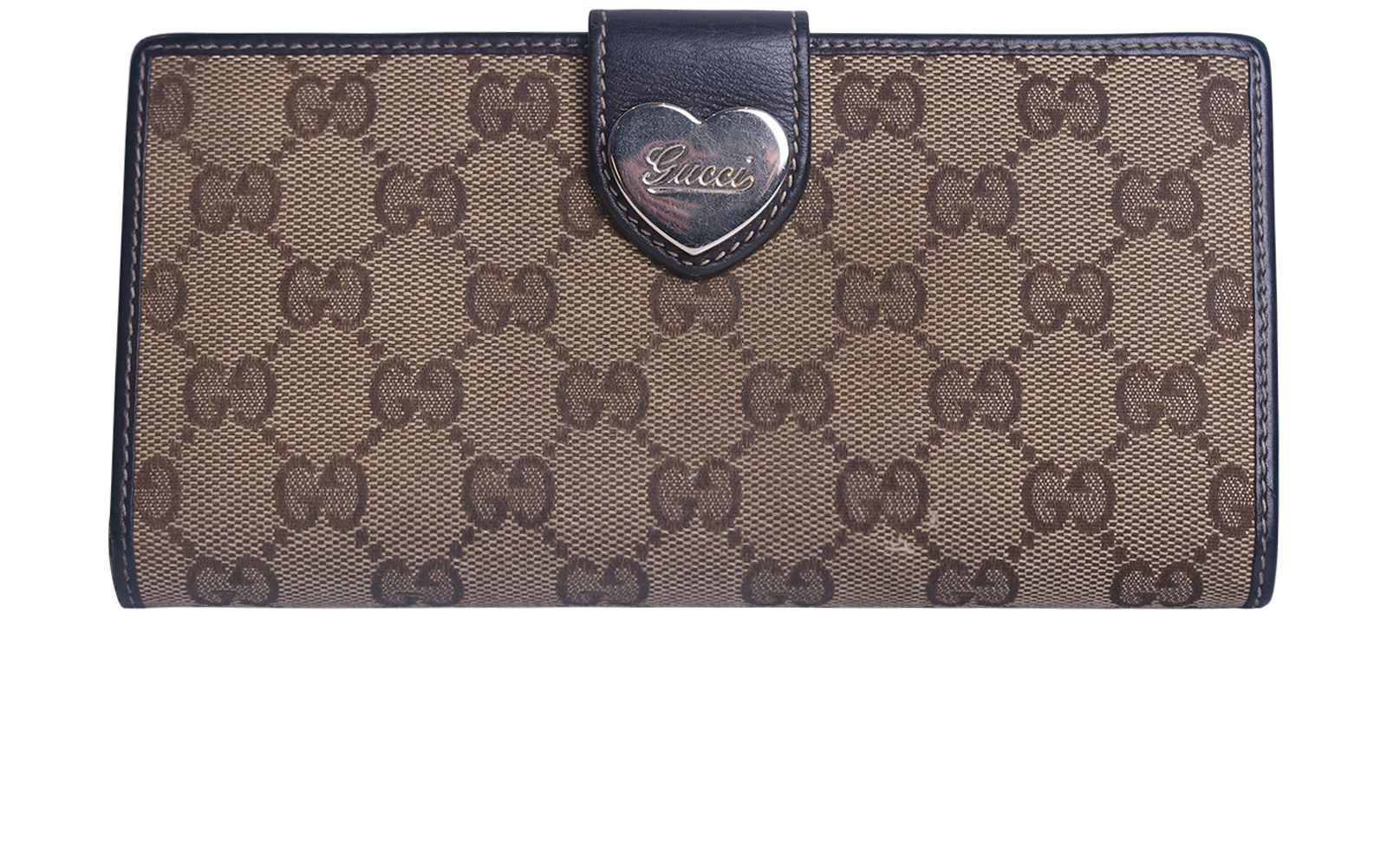 Gucci Monogram Heart Long Wallet, Small Leather Goods Designer