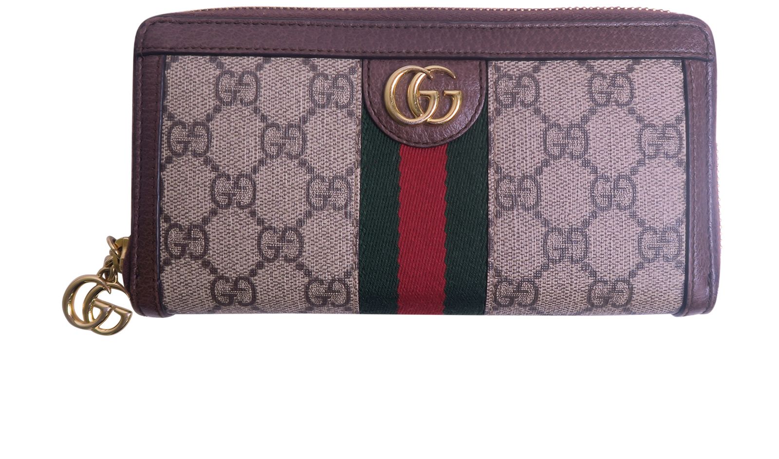 Pre-loved Gucci Ophidia GG Zip Around Wallet - £220