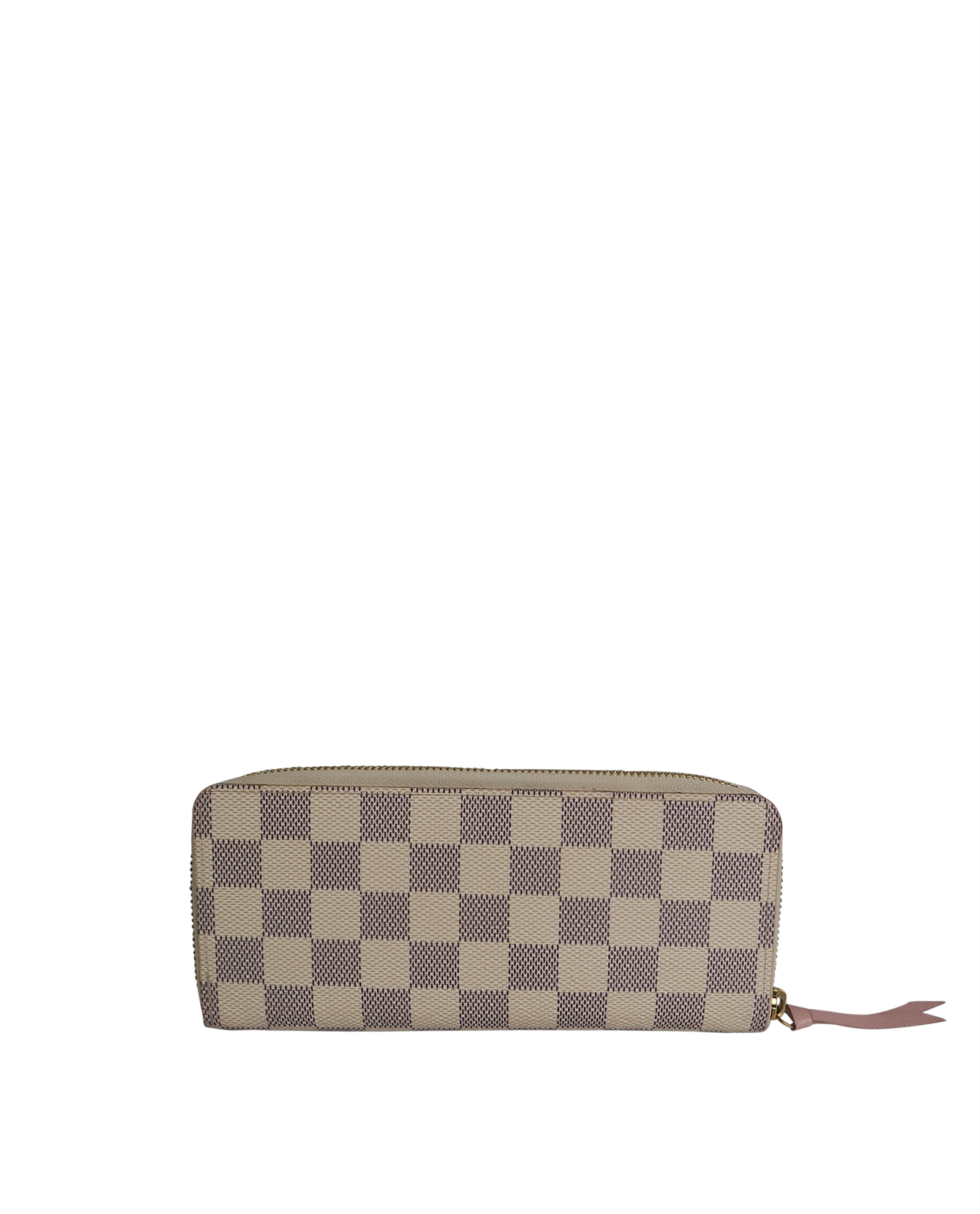 Louis Vuitton Clemence Wallet Damier Azur White in Coated Canvas