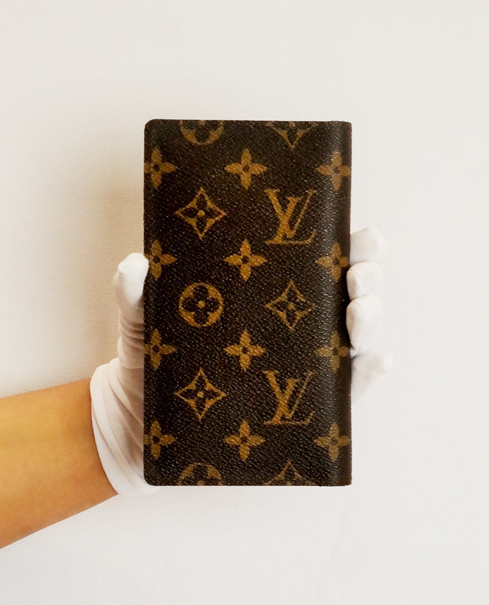 Authentic LOUIS VUITTON Address Book/Repertire 1 book Brown Paper #W607057