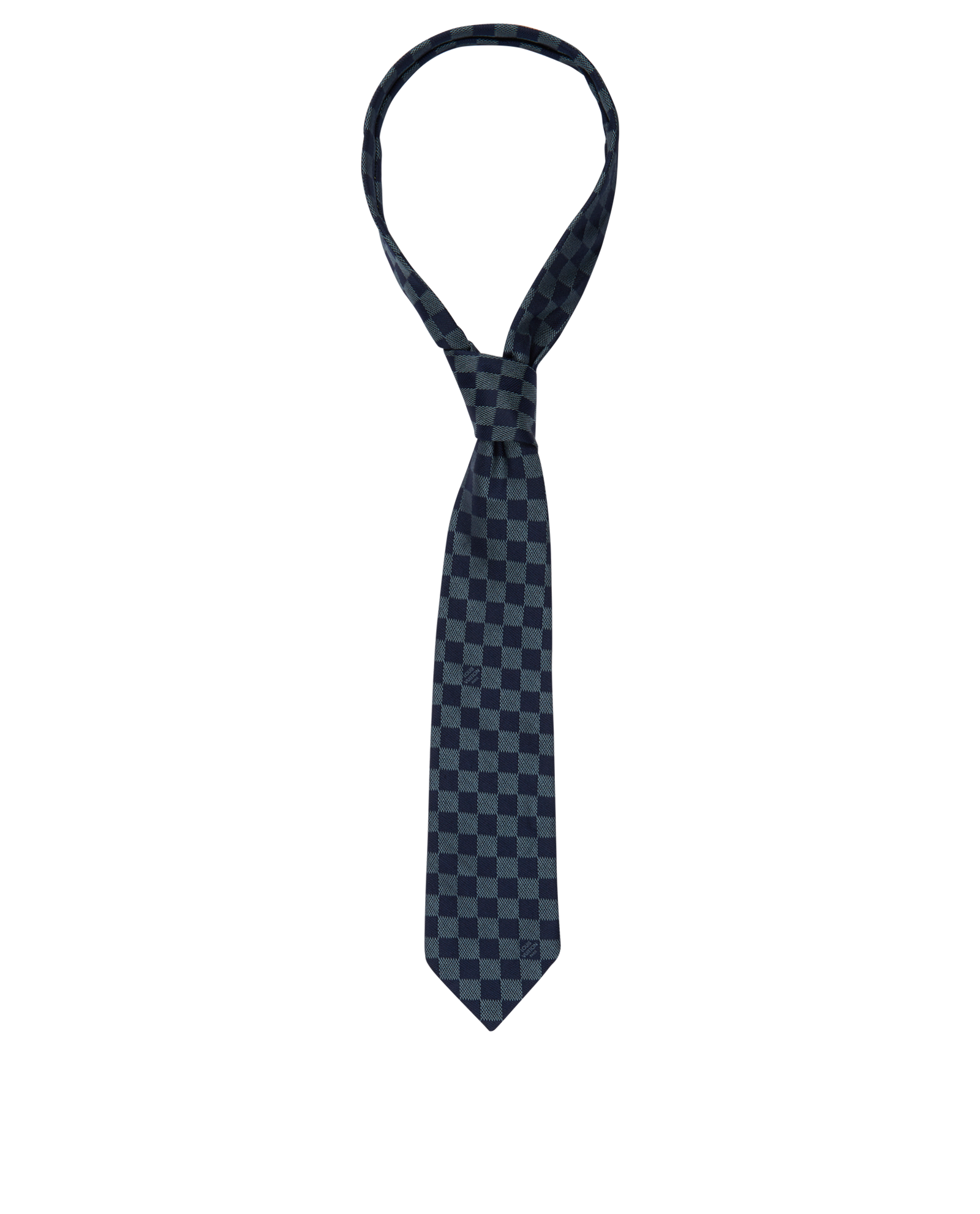 louis vuitton checkered tie