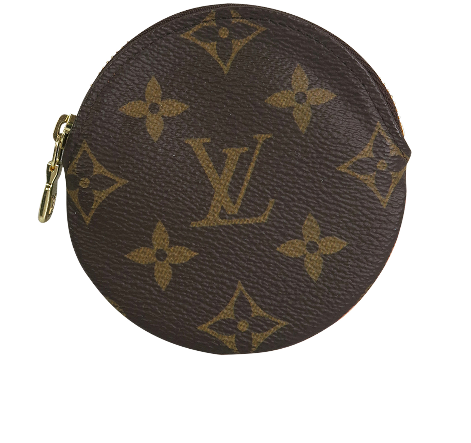 Louis Vuitton Coin Purse Round Monogram Brown