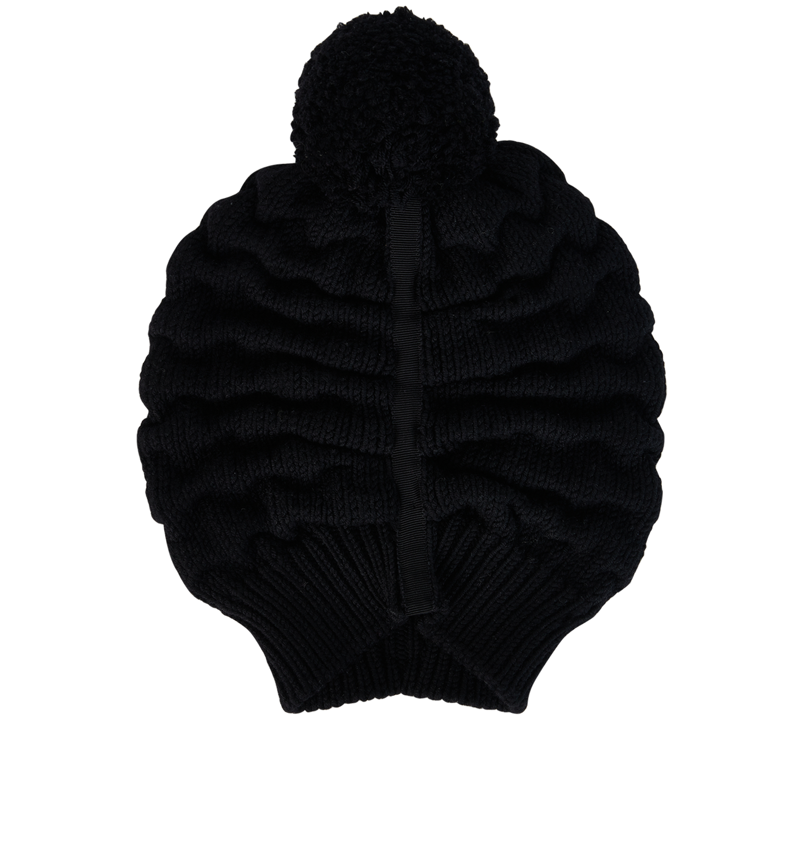 Pom Pom Mens Moncler Wooly Hat Moncler Grenoble Men's Red Cabled