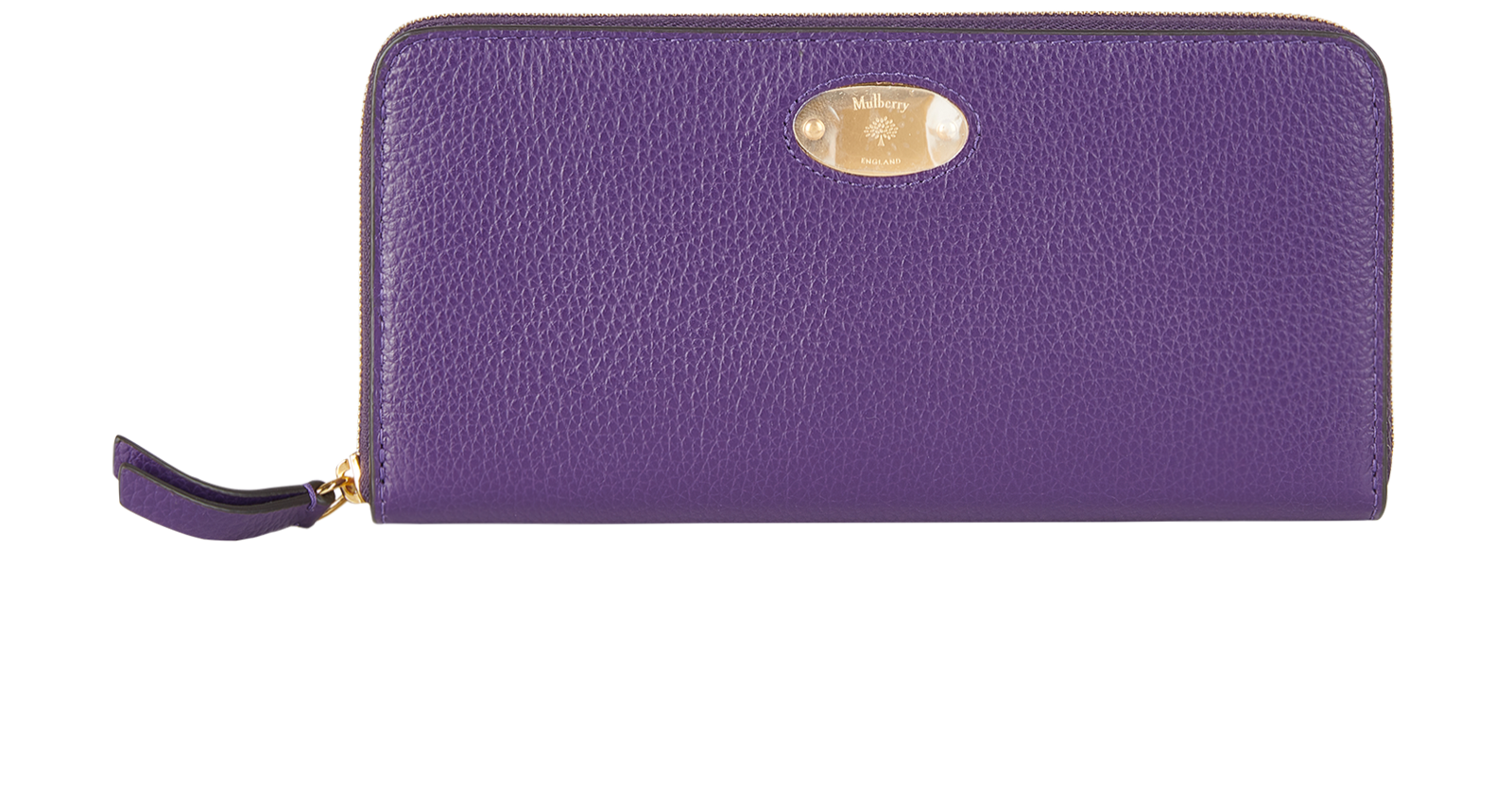 Mulberry Plaque Zip Around Wallet, Small Leather Goods Designer
