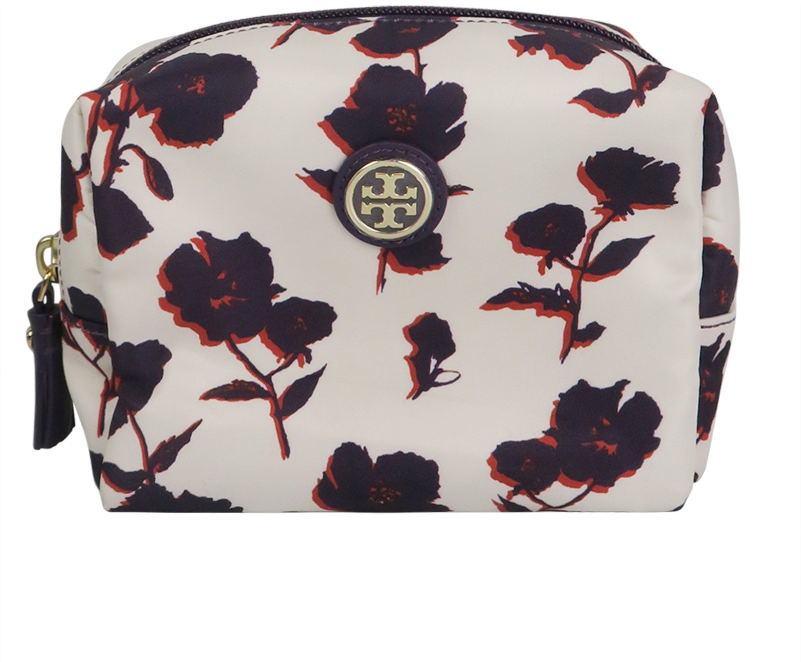 Tory Burch Floral Small Makeup Bag, Small Leather Goods - Designer Exchange