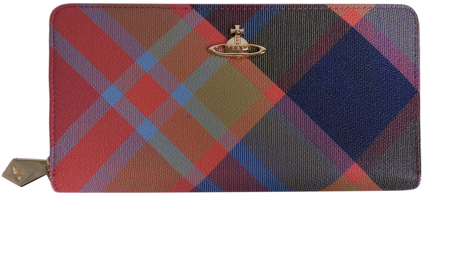 Vivienne Westwood Harlequin Derby Zip Around Purse, Small Leather