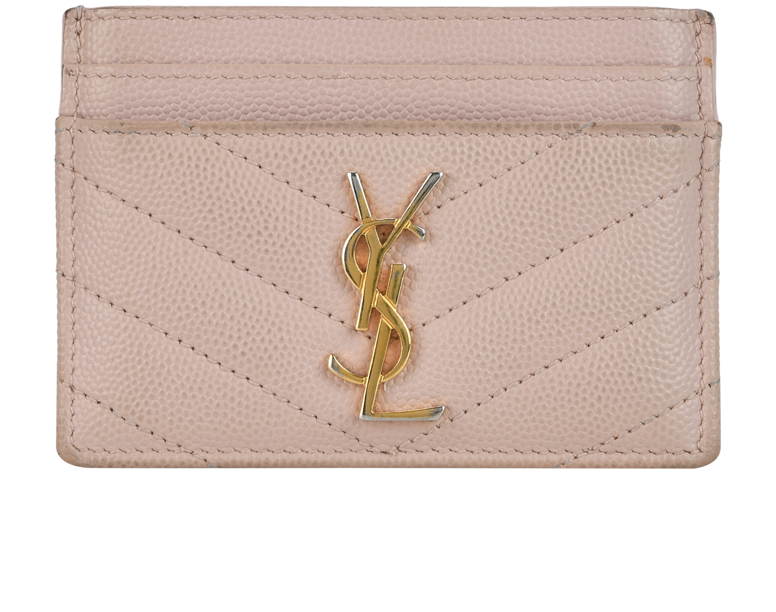 Saint Laurent Cassandre Matelassé Card Holder, Small Leather Goods