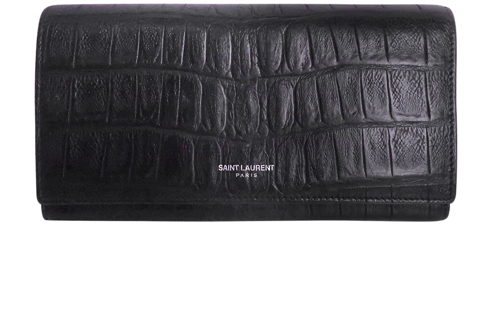 Saint Laurent Long Flap Wallet, Small Leather Goods Designer