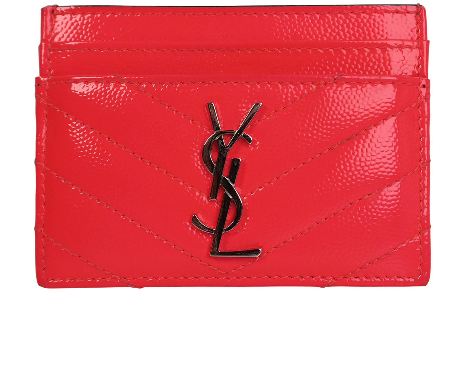 Saint Laurent Monogram Leather Card Holder