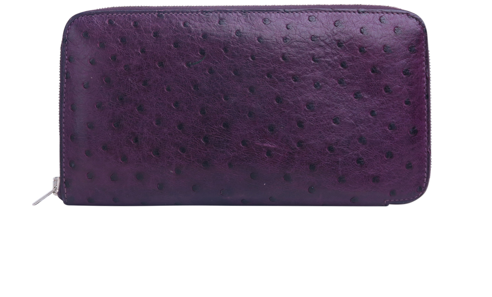 Ostrich wallet Hermès Purple in Ostrich - 25783148