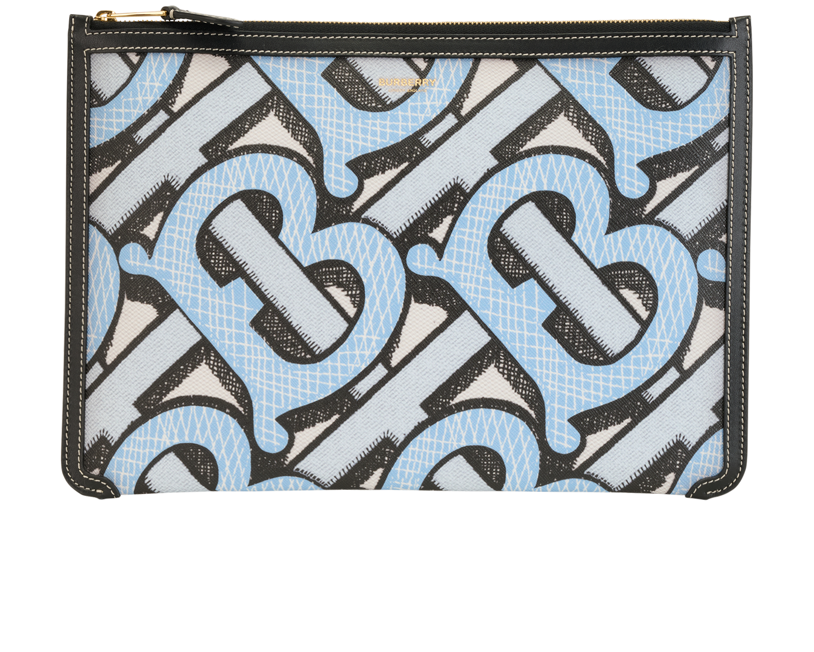 Pre-loved Burberry TB Monogram Print Pouch - £210