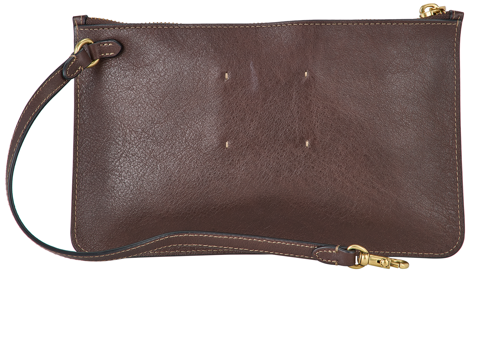 COACH Dark Brown Leather Pouch