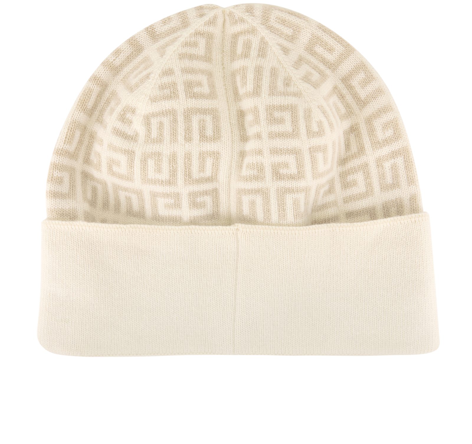 Givenchy 4G Embroidered Raised Logo Wool Beanie Cream Off White One Size NWT GIVENCHY Logo Beanie Watchcap Hat Wool 4G Emroidered Unisex  main image 4